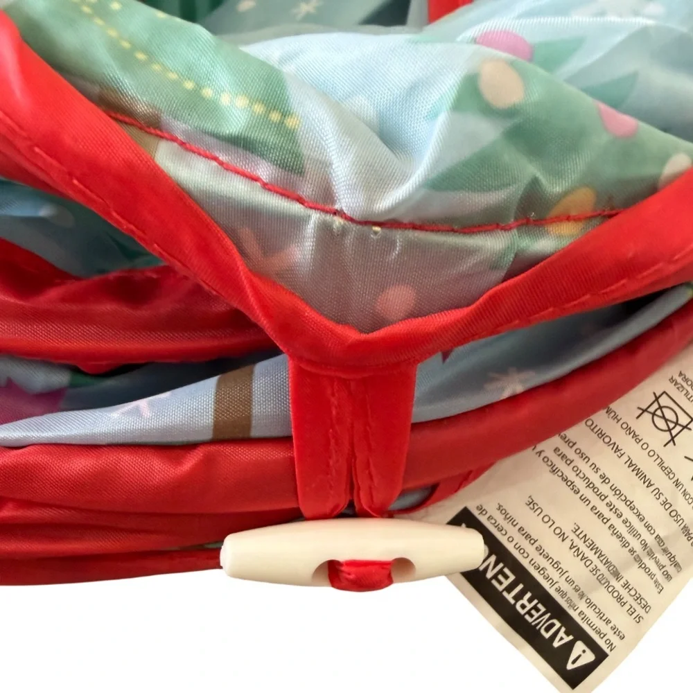 Christmas Holiday Cat Tunnel Pop-Up 3-Way Crinkle Texture Red Green Blue White - Picture 4 of 12